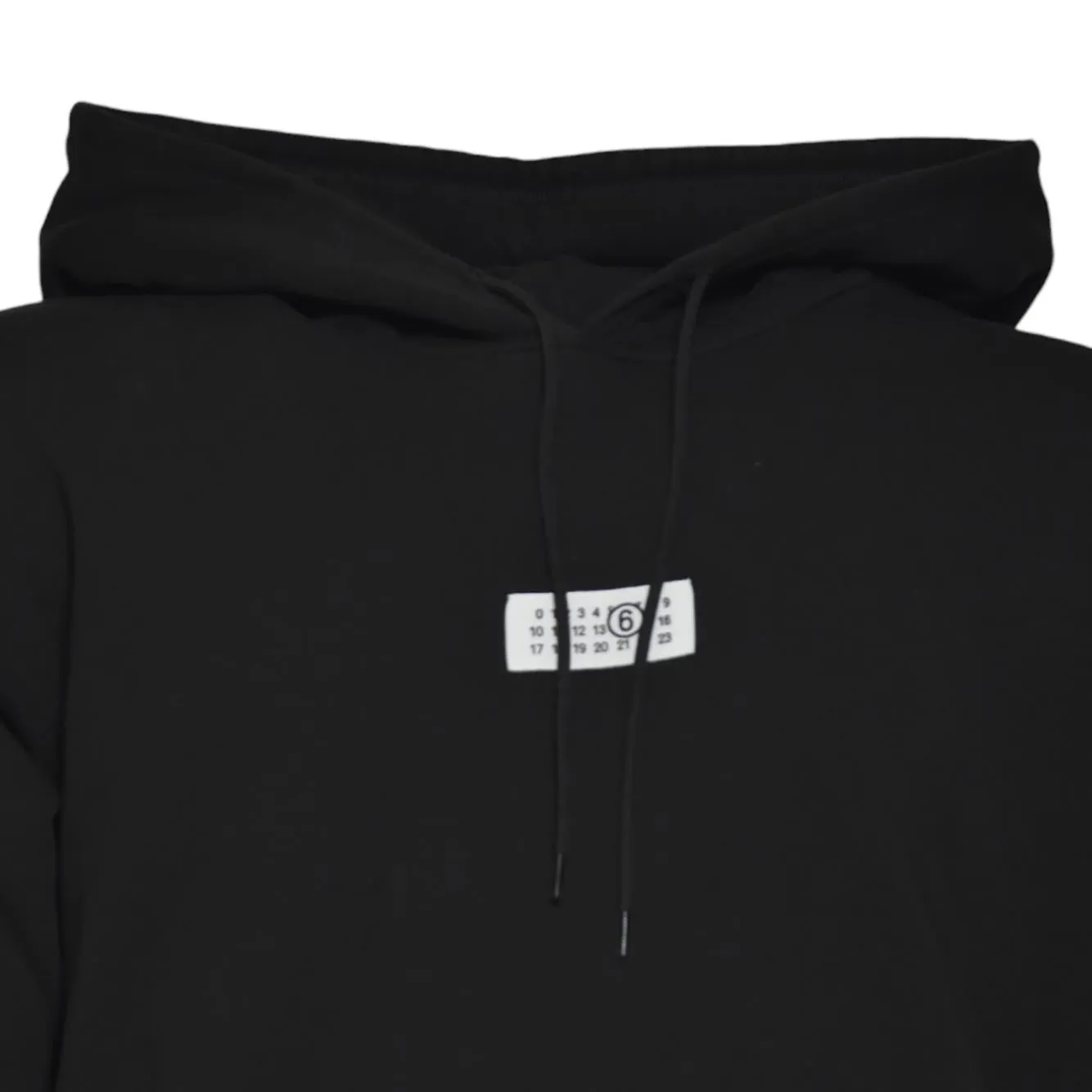 MM6 Maison Margiela SH0GU0033M25025 felpa nera cotone