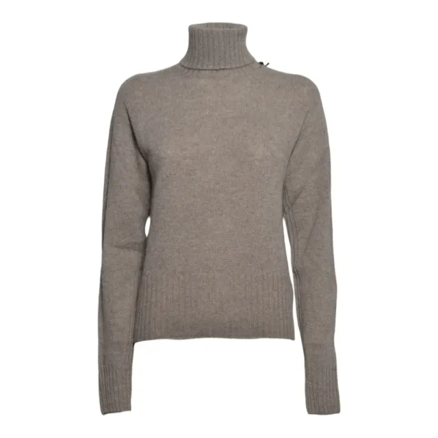 Solotre M3AC0003 maglia collo alto fango marrone