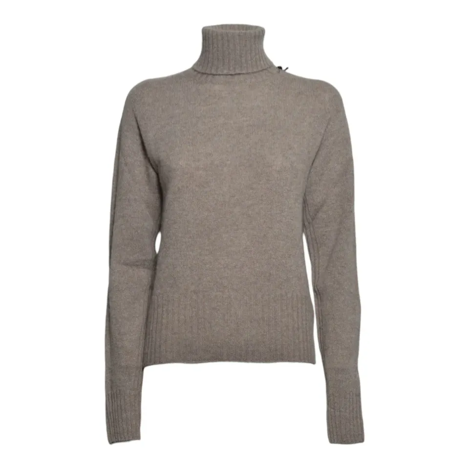 Solotre M3AC0003 maglia collo alto fango marrone