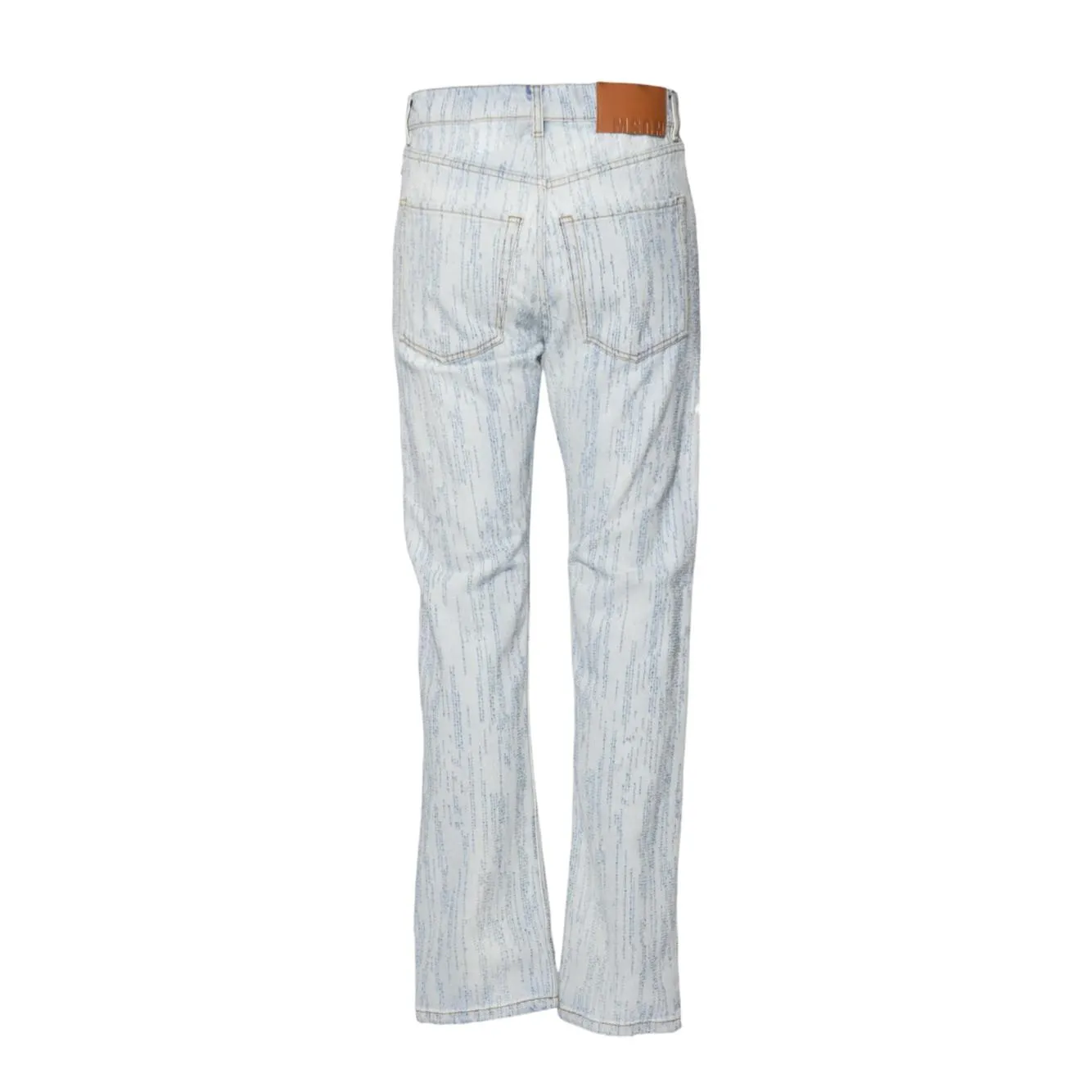 MSGM 3840MP230257085 jeans denim cotone blu