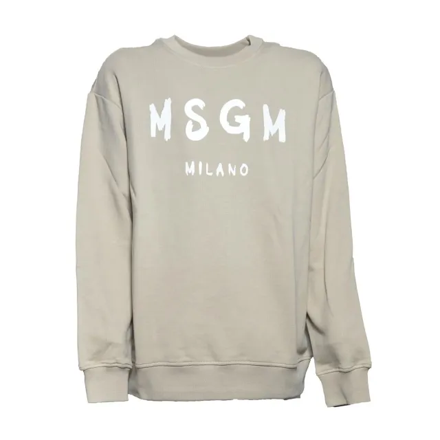 MSGM Junior S6MSJUSW007 felpa bambino sabbia cotone
