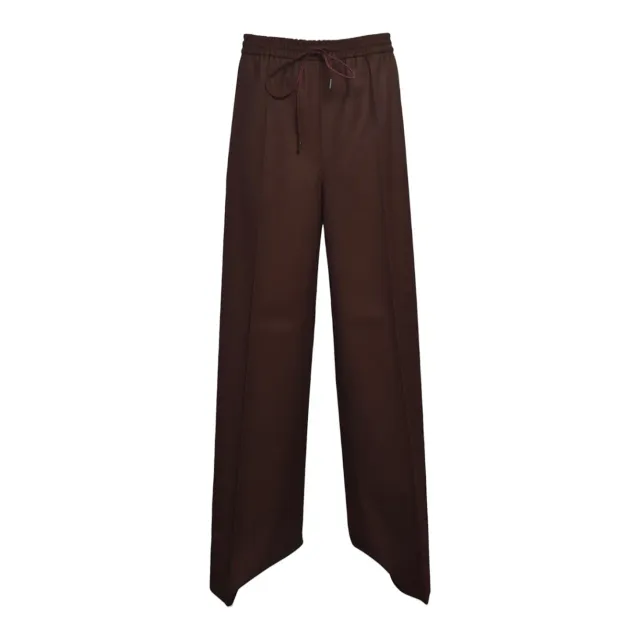 MaxMara Slalom Sfilata pantalone ruggine lana vergine