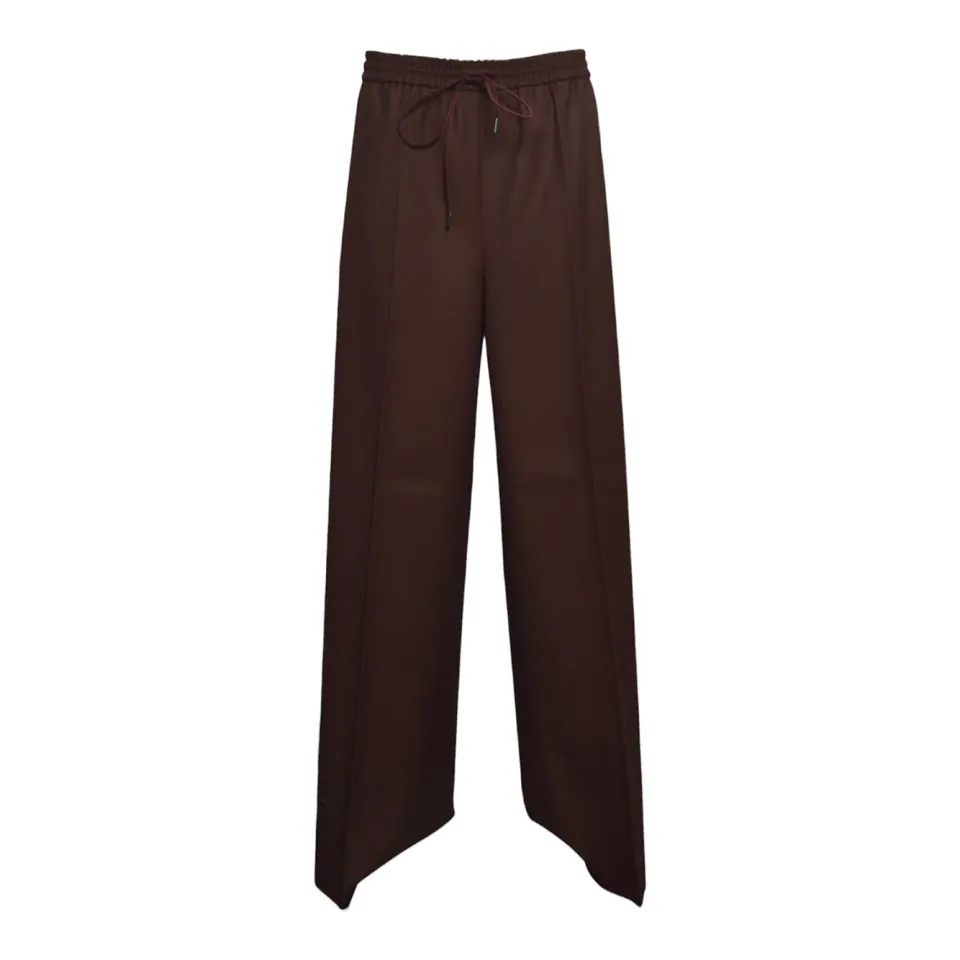 MaxMara Slalom Sfilata pantalone ruggine lana vergine