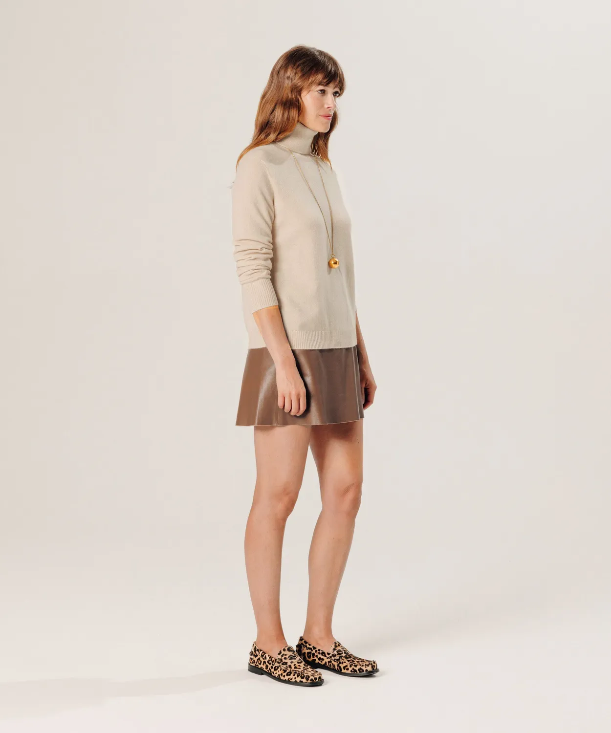 Rodier dolcevita cashmere beige donna 2 fili