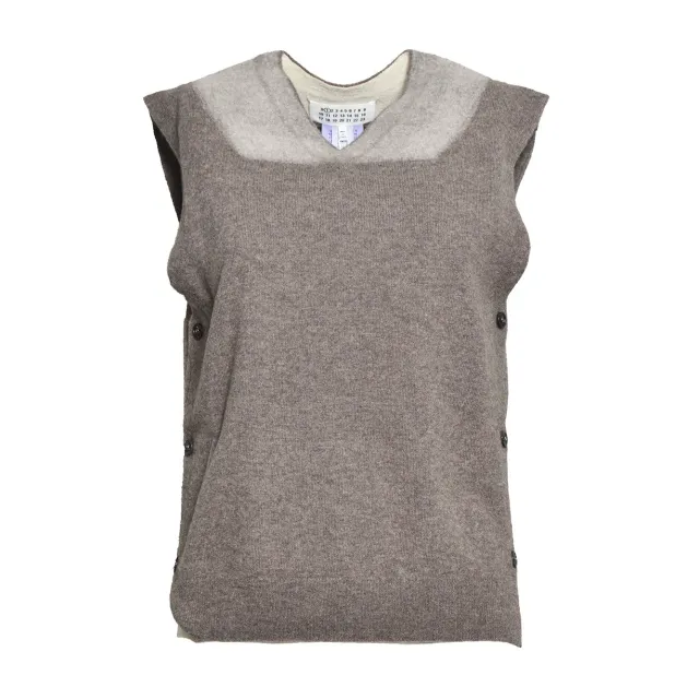 Maison Margiela S51TH0096M13304 cappa marrone mantella