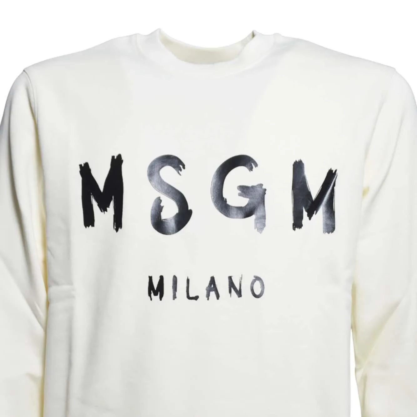 MSGM 2000MM513300001 felpa donna panna cotone XS