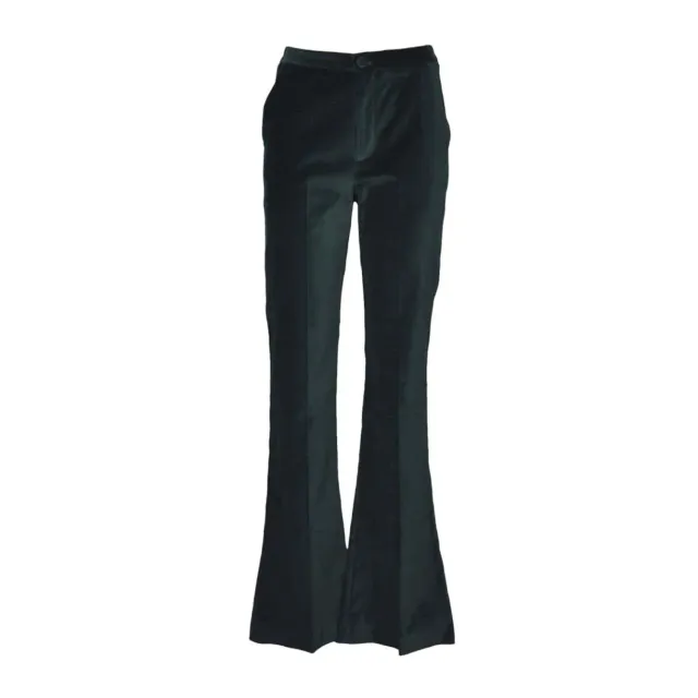 Merci P393A pantalone velluto verde bottiglia cotone