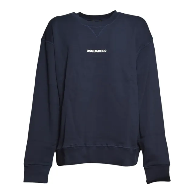 Dsquared2 Junior DQ2739D0AIZDQ864 felpa blu cotone