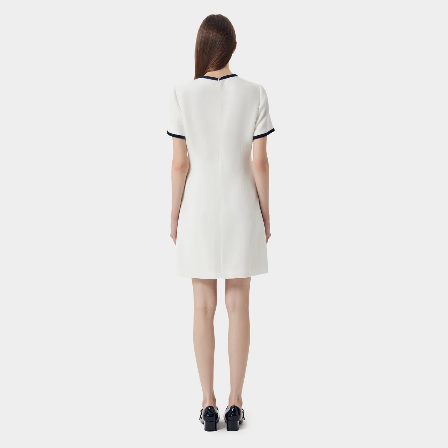 PORTS Midi Dress abito avorio tasche 4