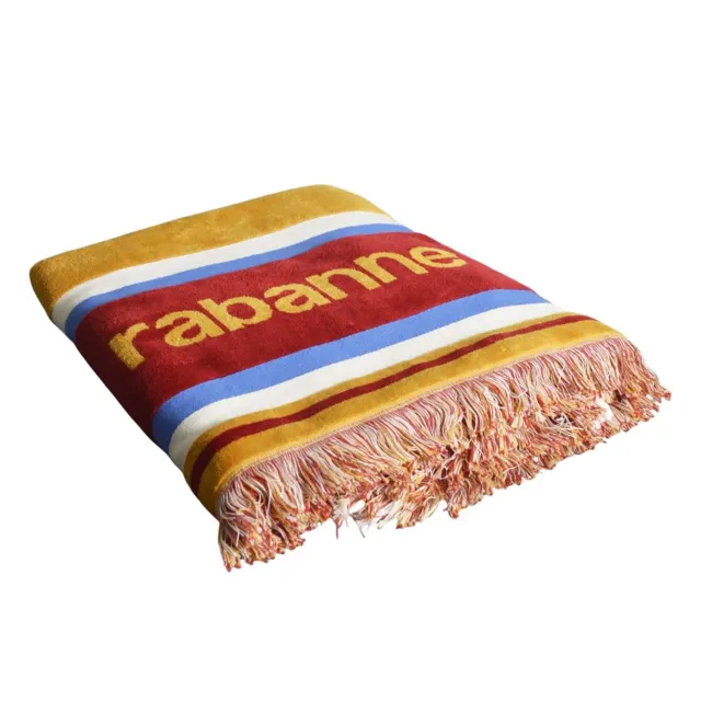Rabanne 25AAA0249COT030 telo mare arancione cotone UNI