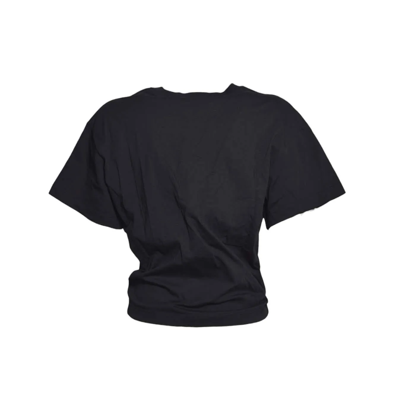 Rabanne 23AJTO539CO0485 top maniche corte nero cotone