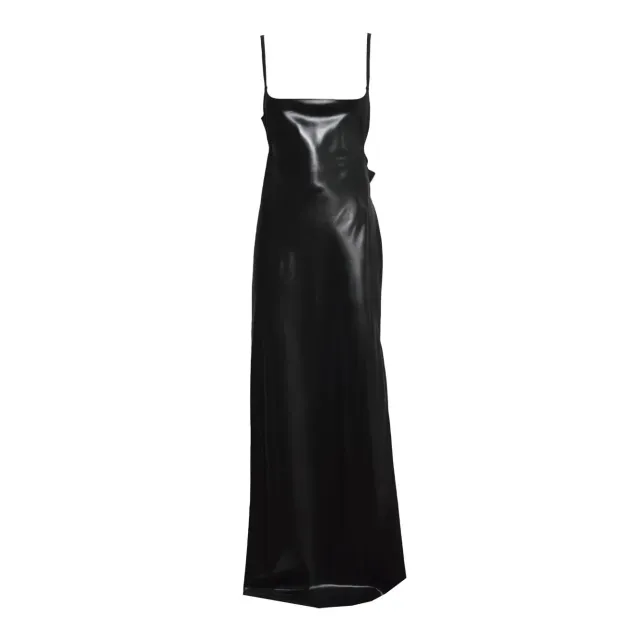 Courrèges 126CRO771AC0035 Vestito Nero Lungo