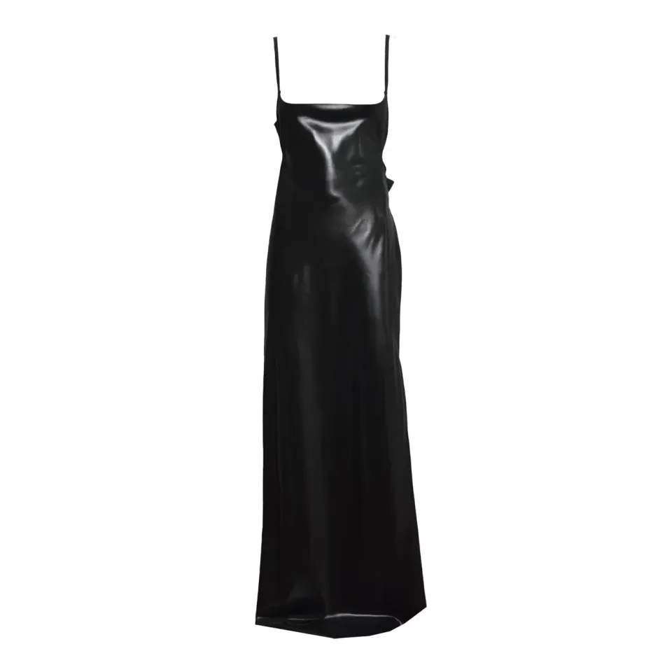 Courrèges 126CRO771AC0035 Vestito Nero Lungo