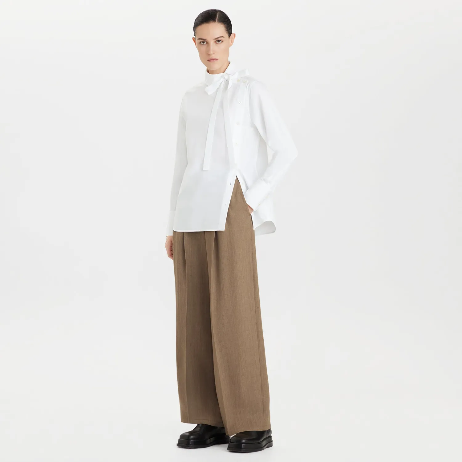 Ports camicia cotone collo punto bianca 40 IT