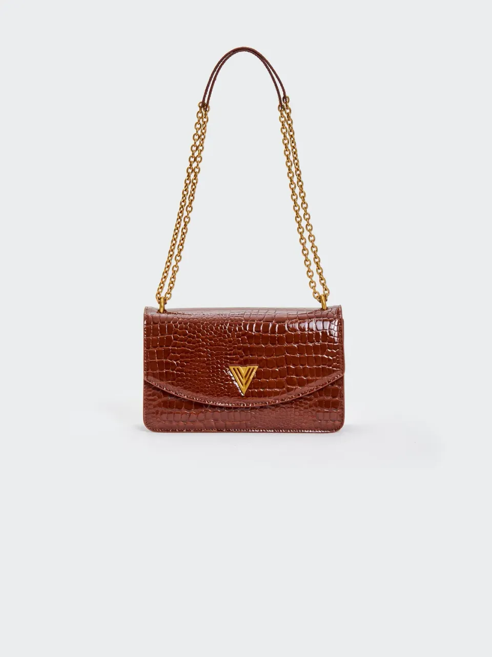Vicolo Ginza borsa moka ecopelle cocco a tracolla