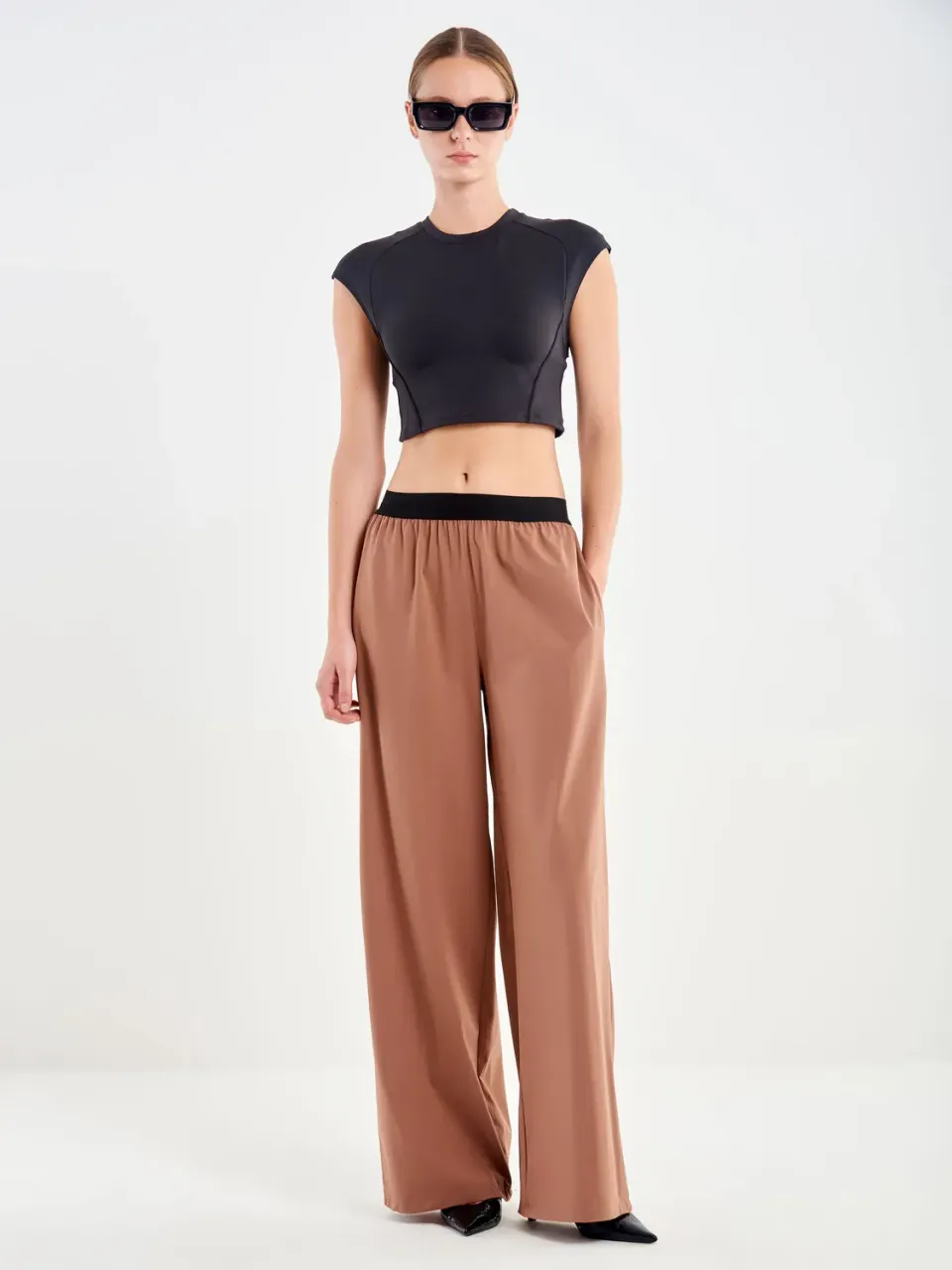 Vicolo Pantalone con Elastico pantalone tabacco XS
