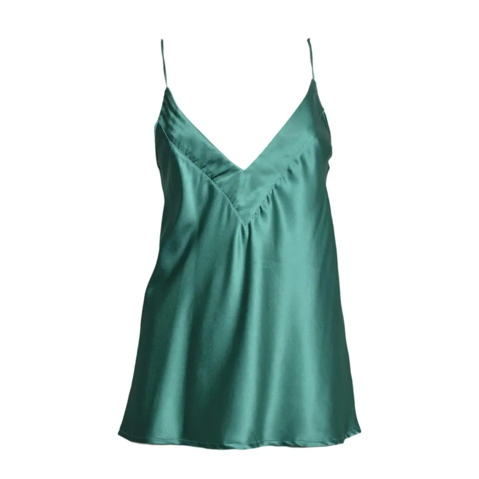 Solotre M1AB0092 top bottiglia verde seta