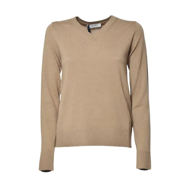 S Max Mara 2529366081600 cardigan lana cammello
