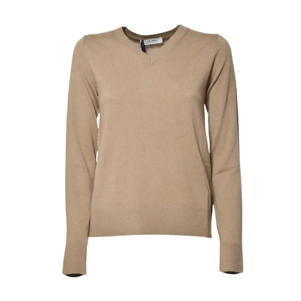 S Max Mara 2529366081600 cardigan lana cammello