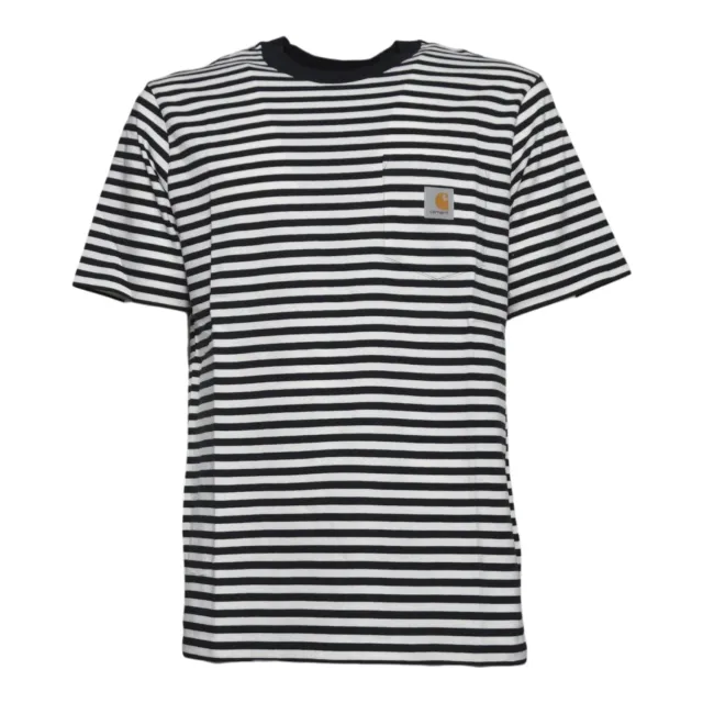 Carhartt WIP I036179 t-shirt nera taschino uomo