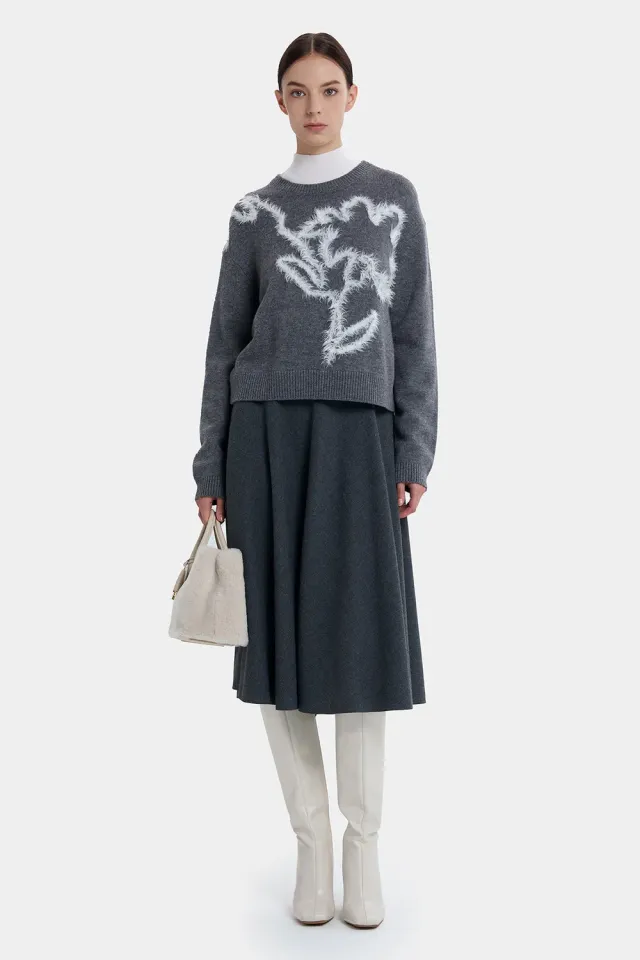 Ports FW24 Flatters A-Line gonna svasata lava gray