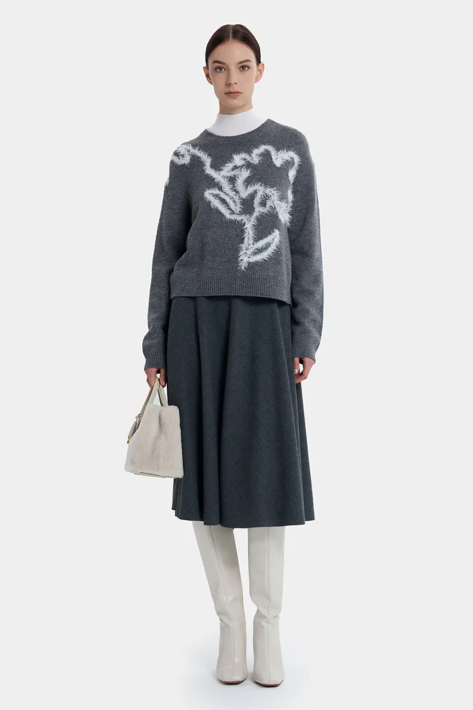 Ports FW24 Flatters A-Line gonna svasata lava gray