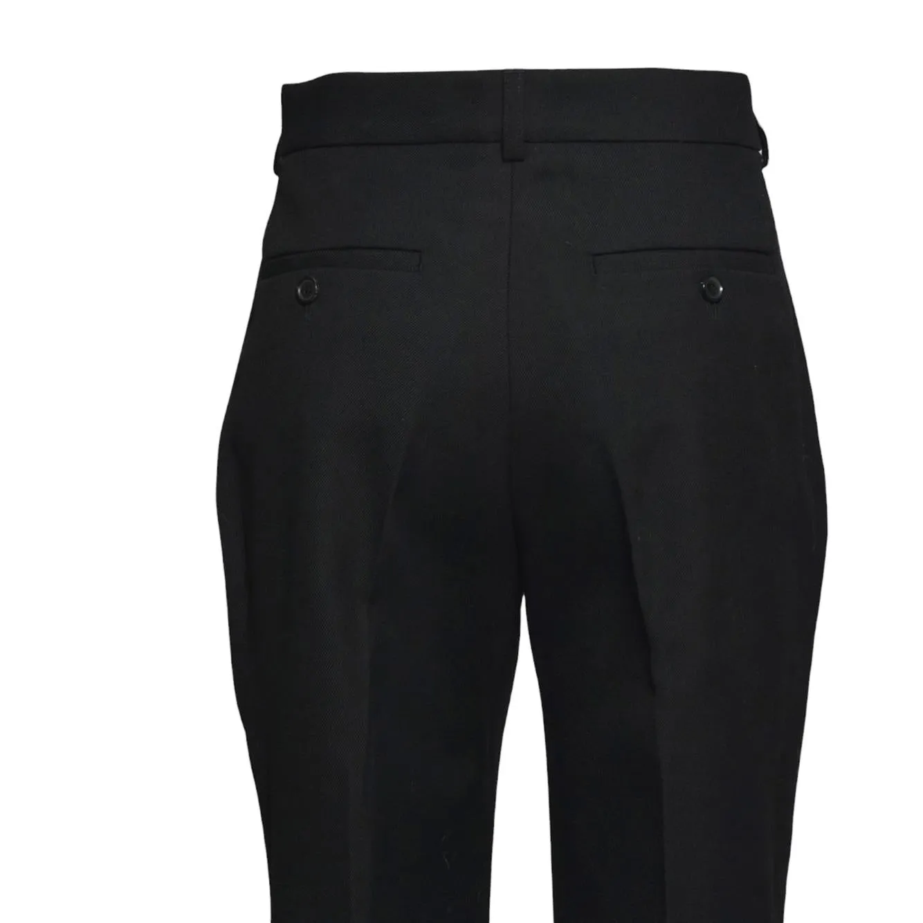 Bally WTR035WO235 pantalone svasato nero in lana