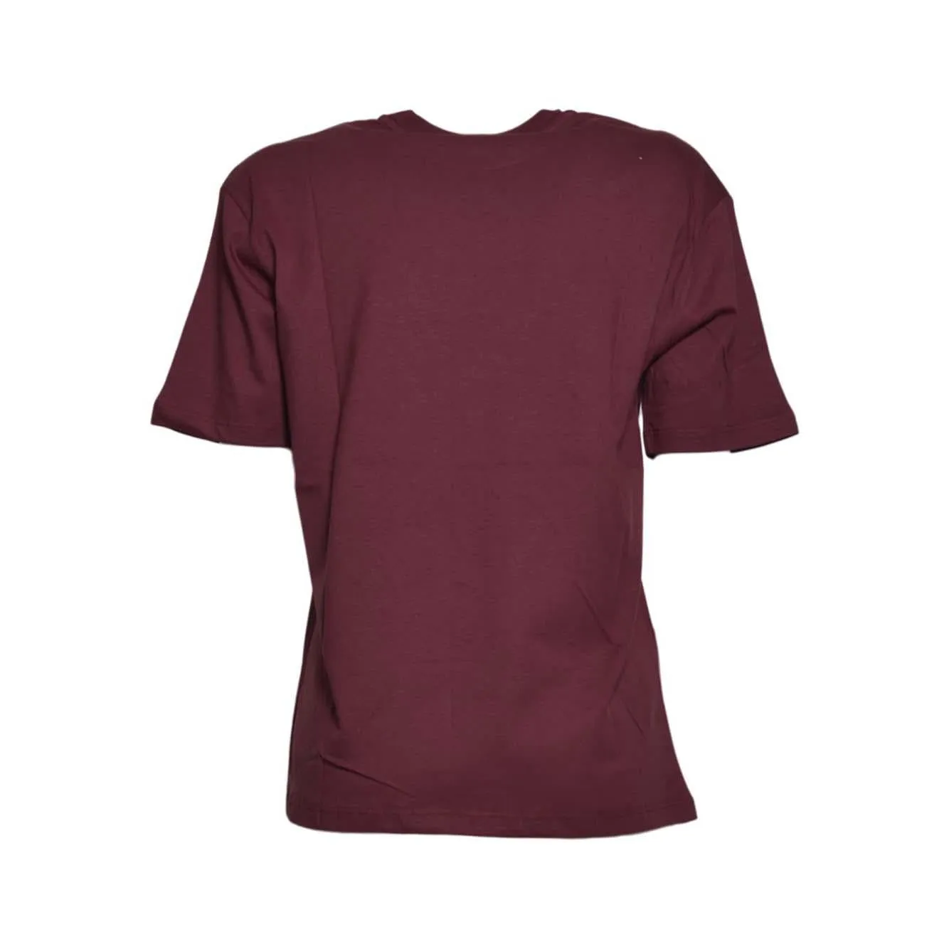 MSGM Junior F5MSJUTH007MS034 t-shirt cotone bordeaux 12A