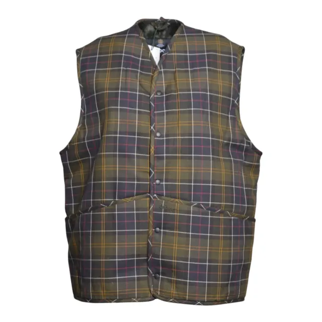 Barbour MLI0065MLI tartan liner giubbino verde cotone