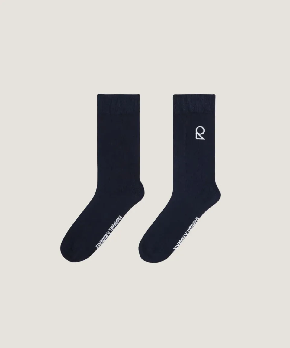 Rodier calzini unisex cotone blu navy GOTS