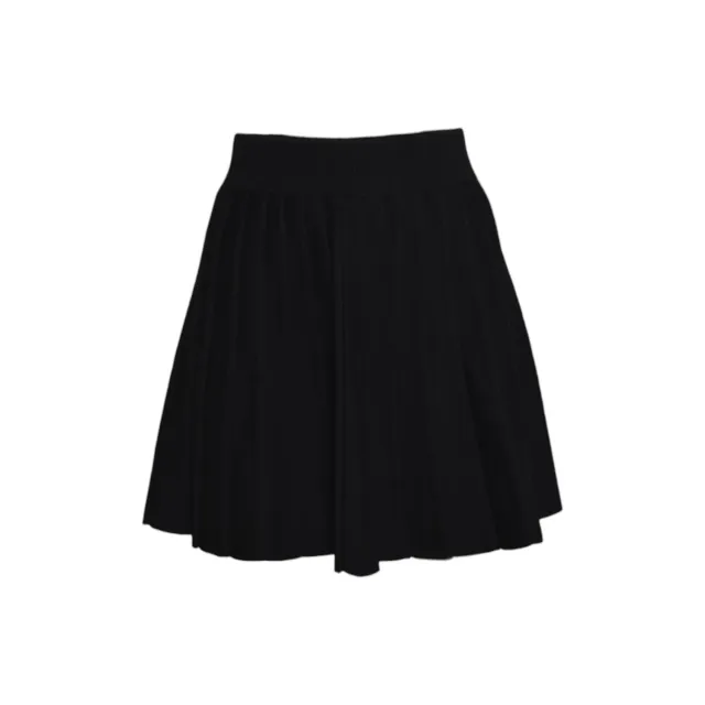 Saint Barth Irina INA0002 gonna nera maglia plissettata
