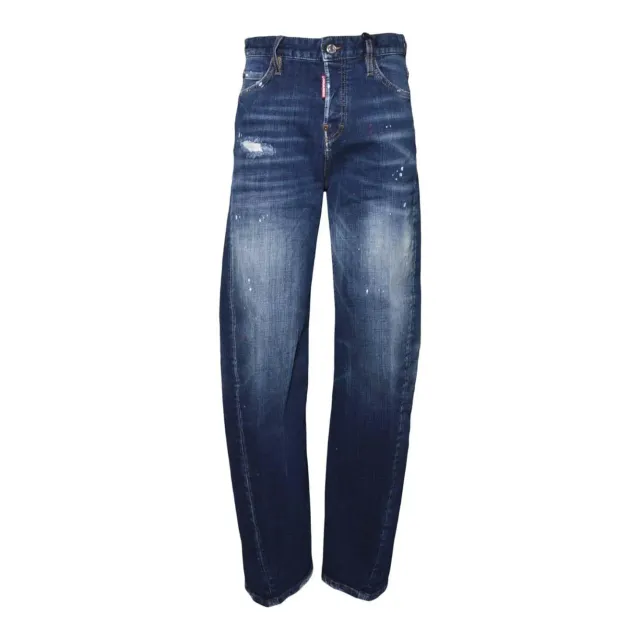 Dsquared2 S75LB1135S30664 loose twist jean uomo denim blu