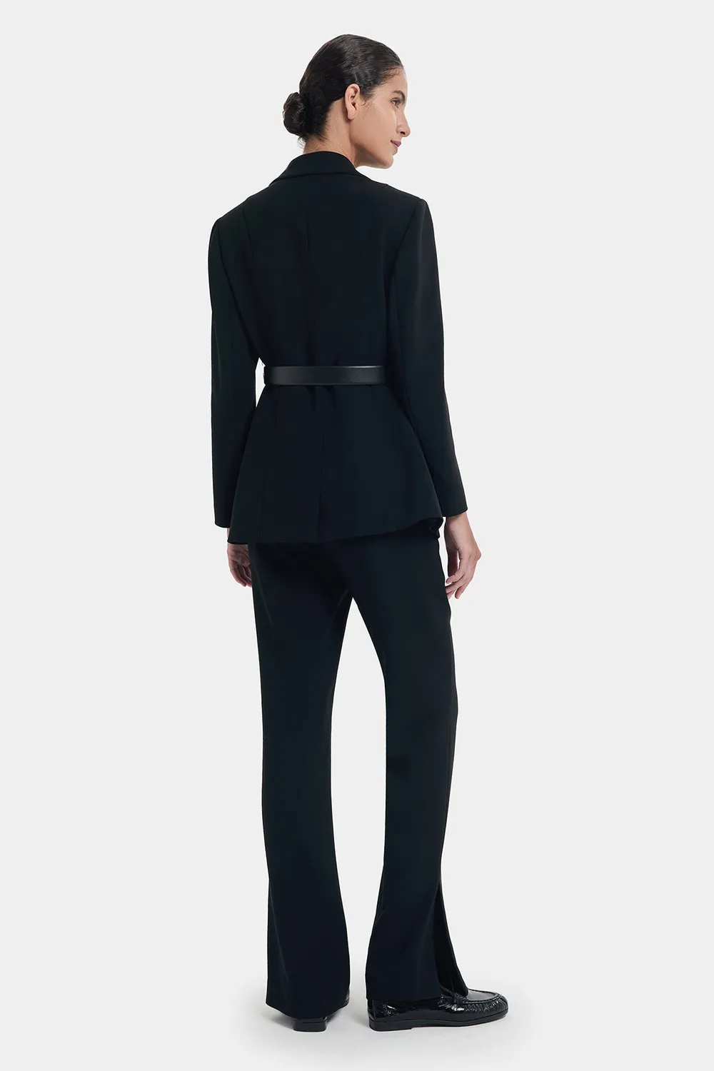 PORTS FW24 LT9J063NWB011 blazer nero con cintura