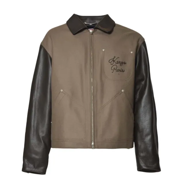 Kenzo FF68BL1519OH blouson marrone taglia M lana