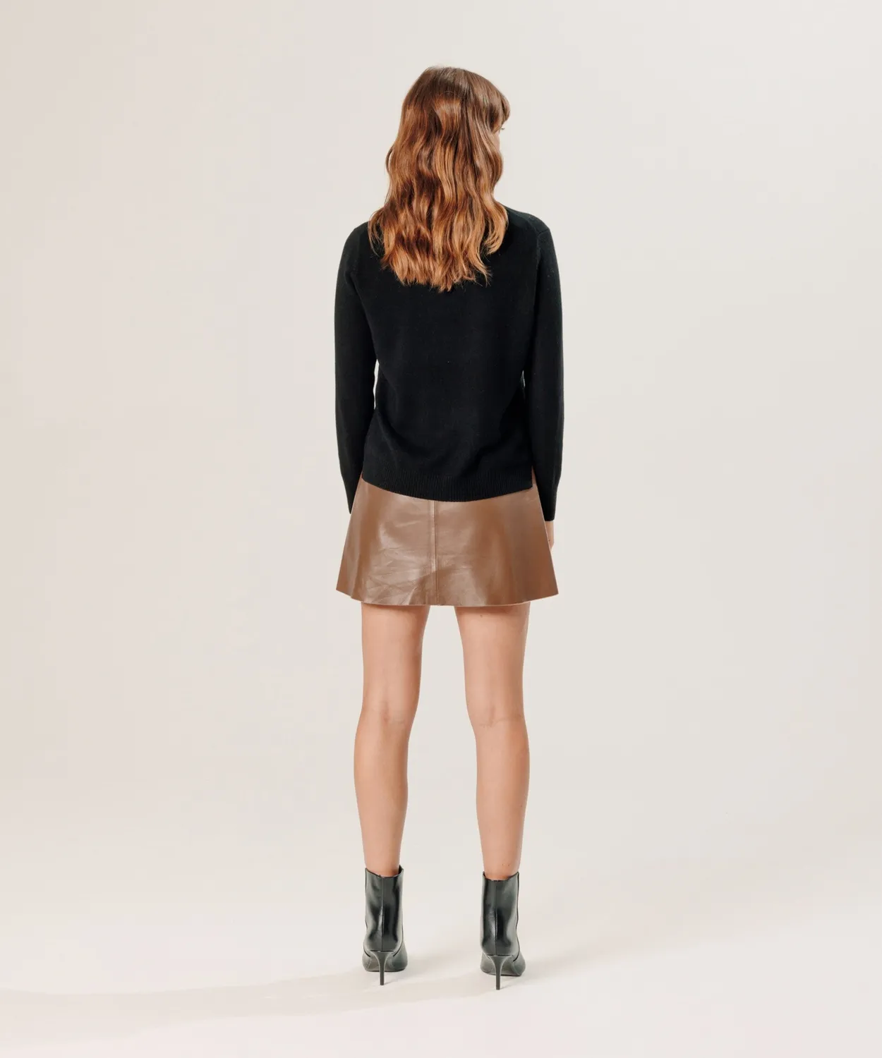 Rodier maglione girocollo cashmere nero 100%