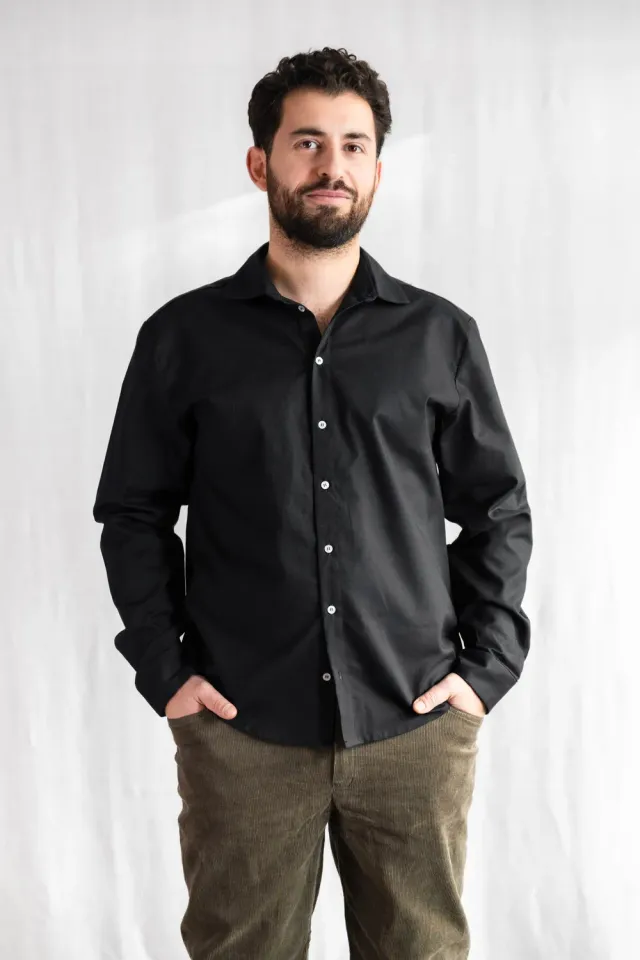 Jyoti Fair Works Nakshita camicia cotone nera