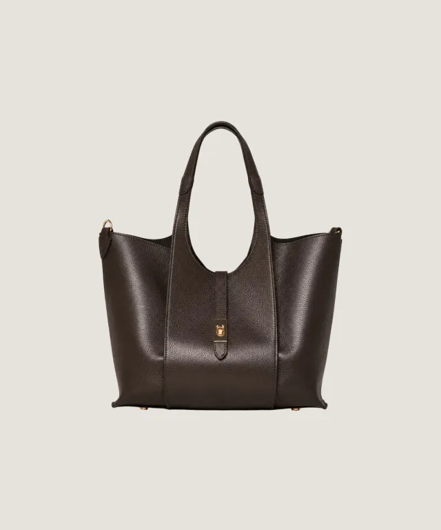 Rodier borsa shopper Victoire in pelle marrone