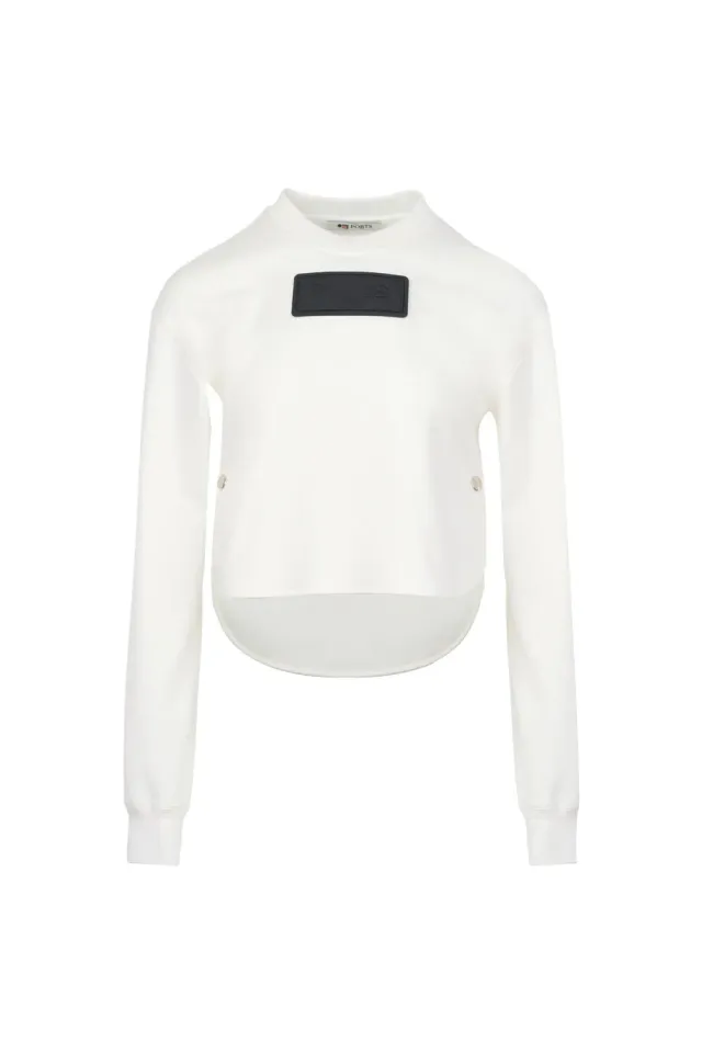 PORTS 1961 felpa White Snowfall bianco ottico