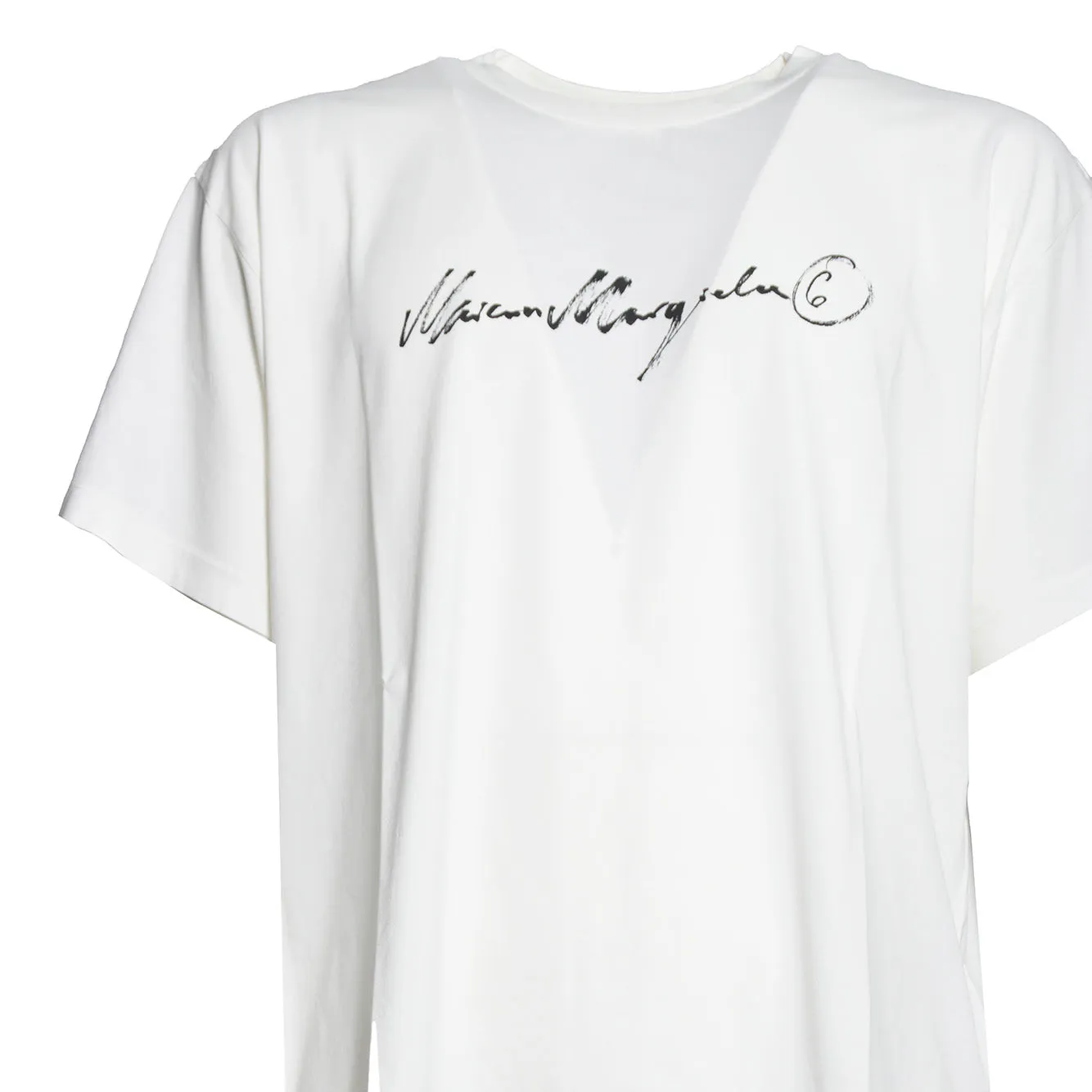 MM6 Maison Margiela SH0GC0077 t-shirt uomo bianca cotone