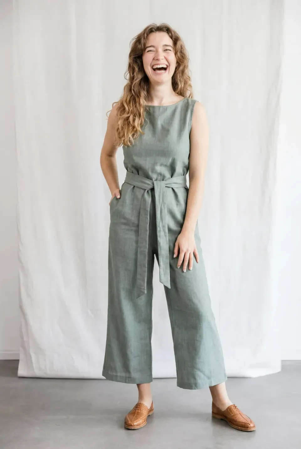 Jyoti Anusha tuta jumpsuit cotone bio eucalipto