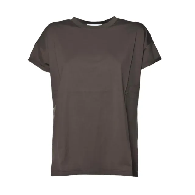 Solotre M1D0166 T-shirt donna cotone marrone