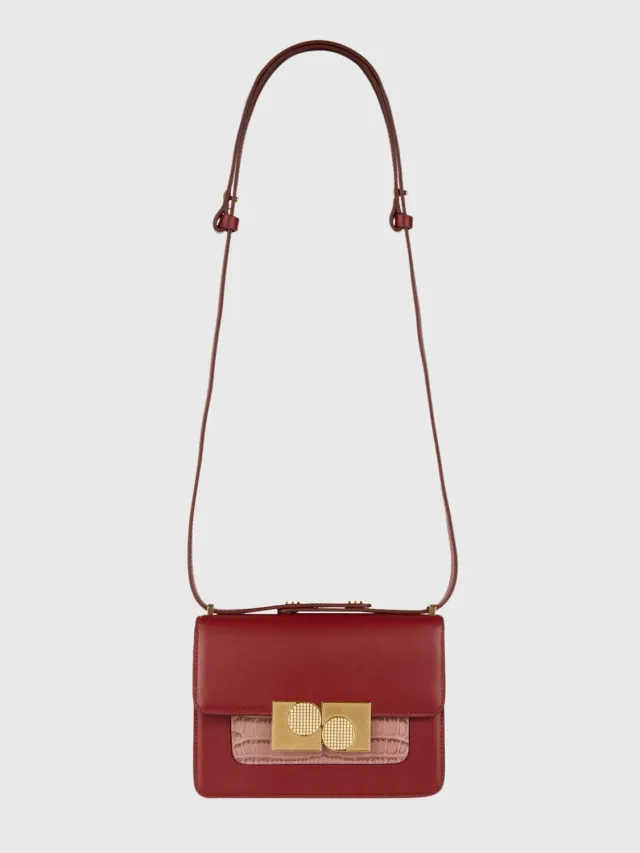 Ports Anika borsa box pelle rosa e bordeaux