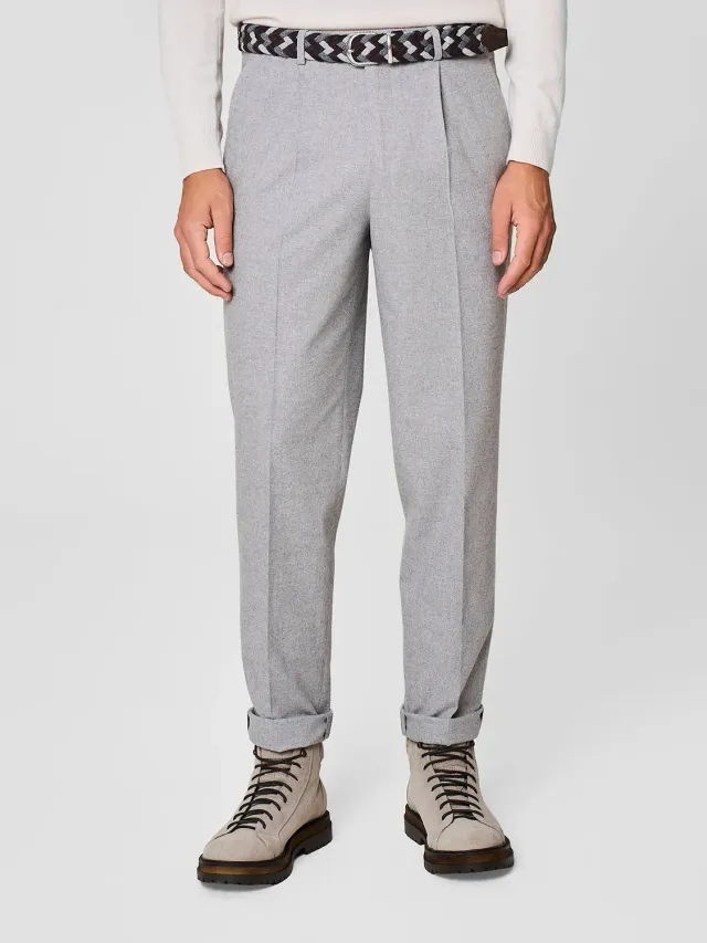 Paul Taylor pied de poule pantalone flanella grigio