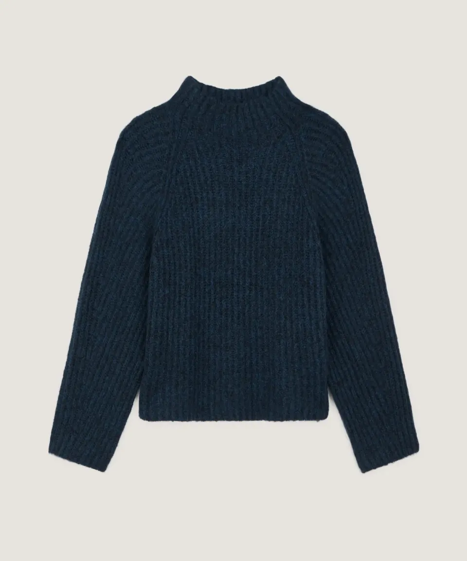Rodier maglione oversize maglia grossa blu navy
