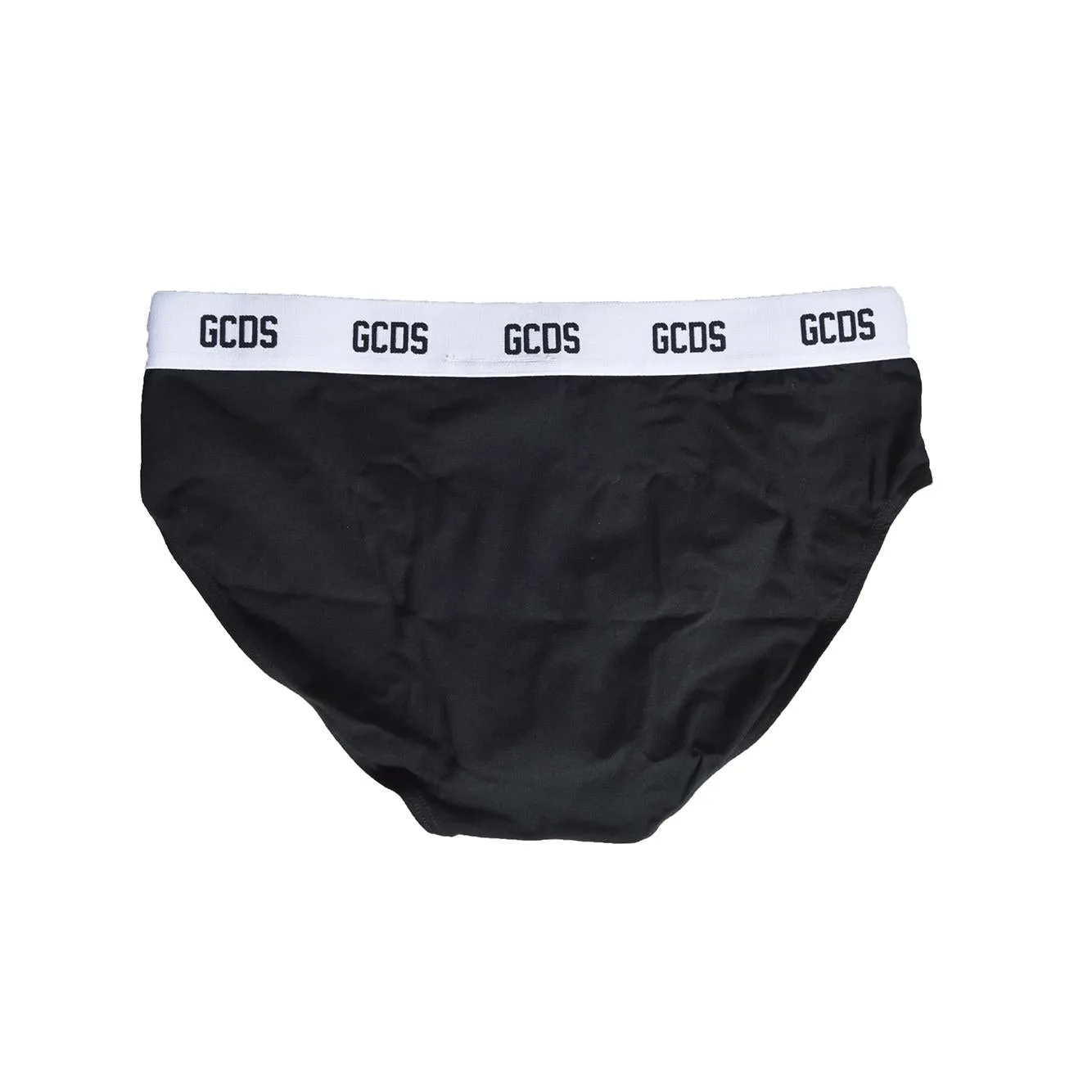 Gcds Z0MEQU308J118 slip 2 pack nero/bianco elastico