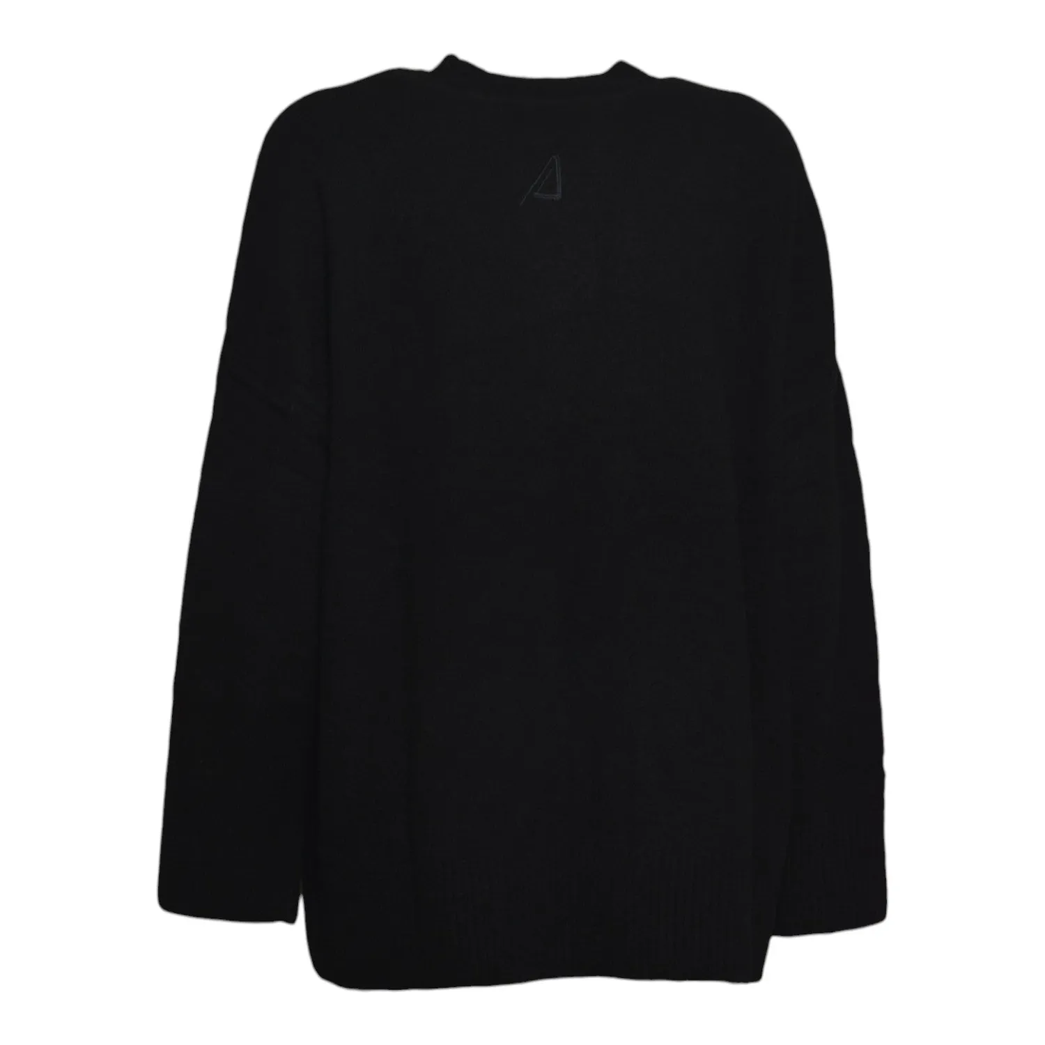 Akep MGKD15100 Andrea pullover girocollo nero ricamato