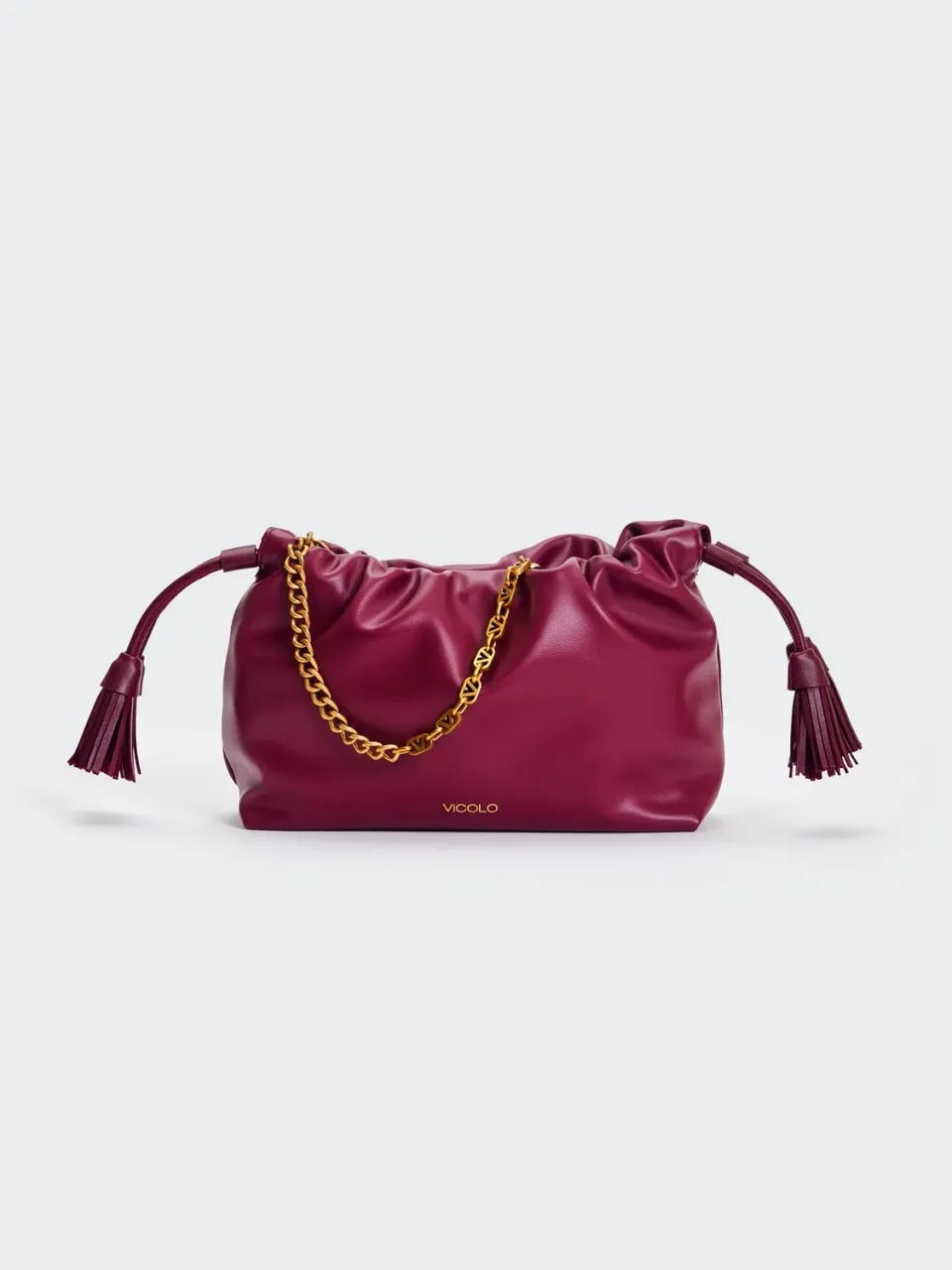 Vicolo Borsa Tassel Small vino tracolla catena