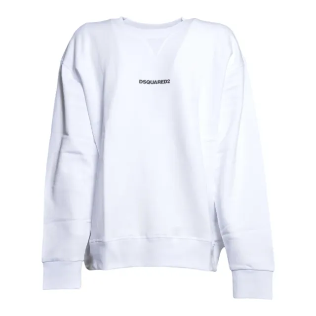 Dsquared2 Junior DQ2739D0AIZ felpa ragazzo bianca cotone