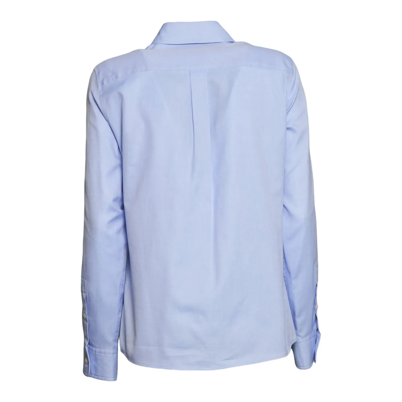 Max Mara Weekend camicia cotone azzurra cobalto 42