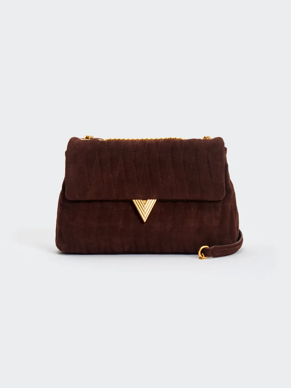 VICOLO Borsa Belleville Maxi Moka Pelle Trapuntata